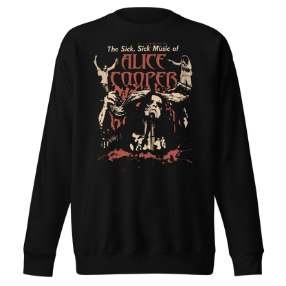 Alice Cooper Alice Cooper - Sick Sick Jumbo Print Sweatshirt
