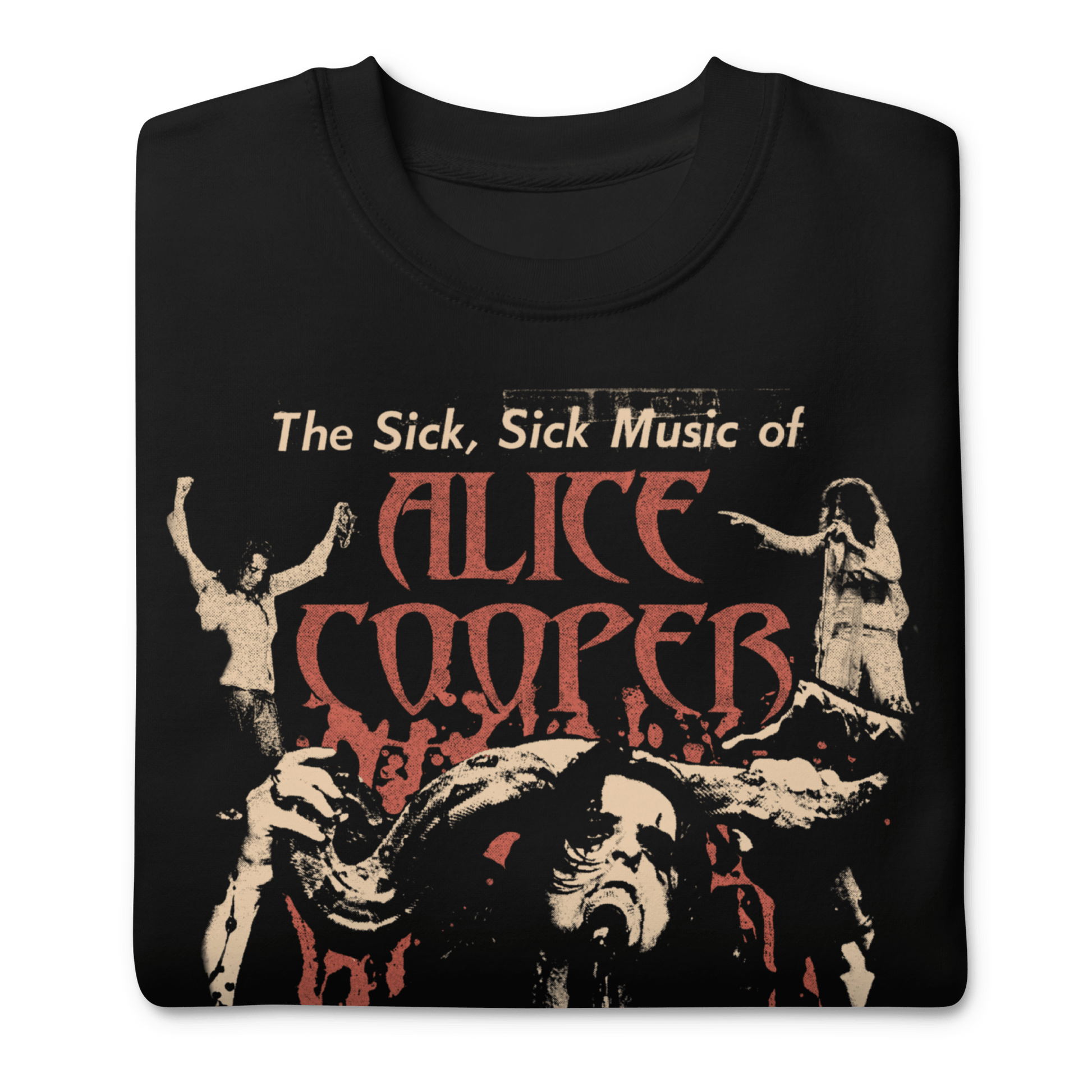 Alice Cooper Alice Cooper - Sick Sick Jumbo Print Sweatshirt