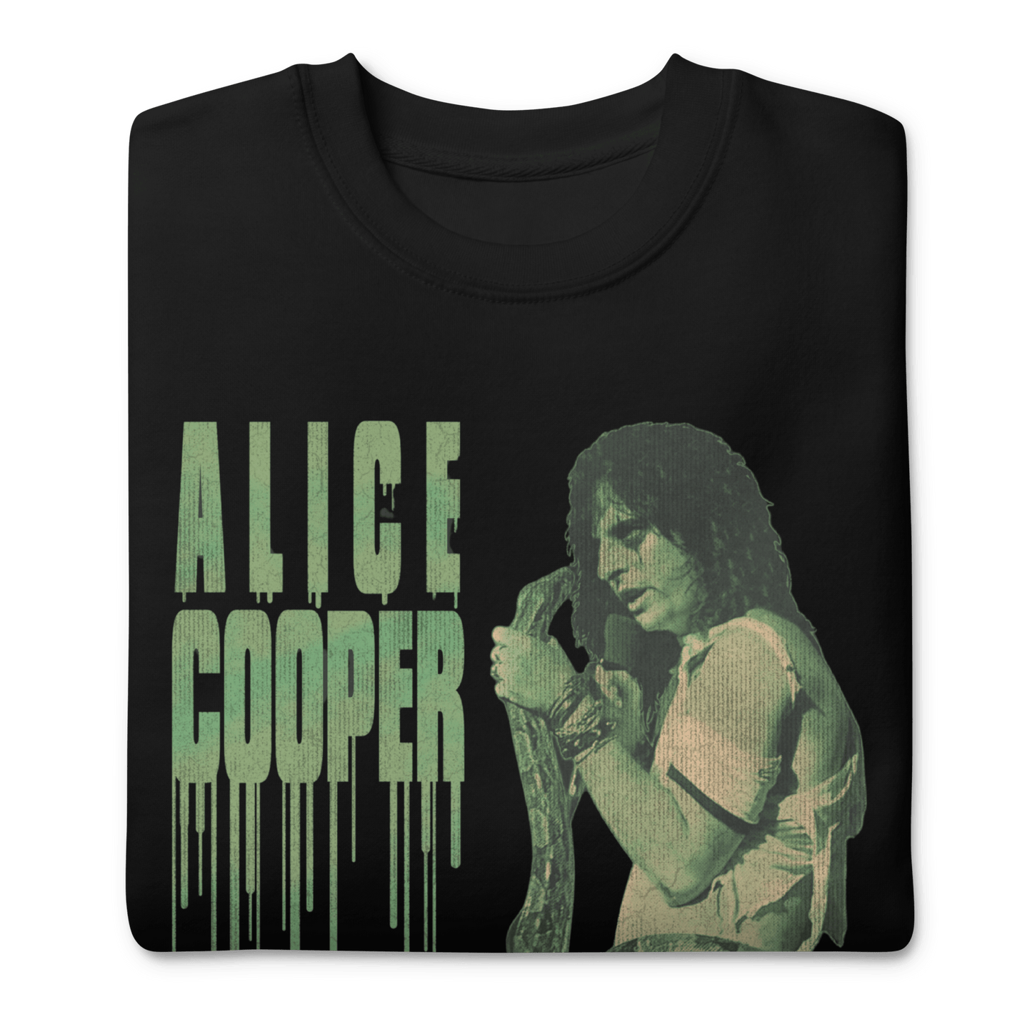 Alice Cooper Alice Cooper - Vintage 1986 Snake Drip Jumbo Print Sweatshirt