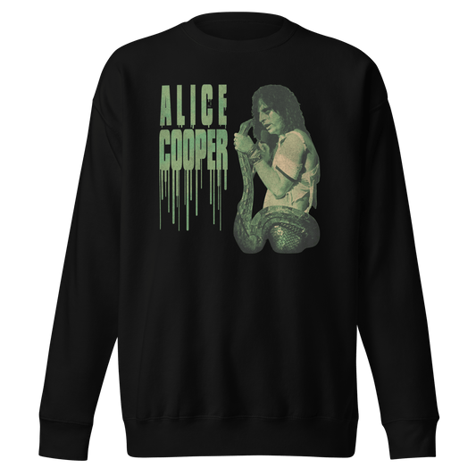Alice Cooper Alice Cooper - Vintage 1986 Snake Drip Jumbo Print Sweatshirt