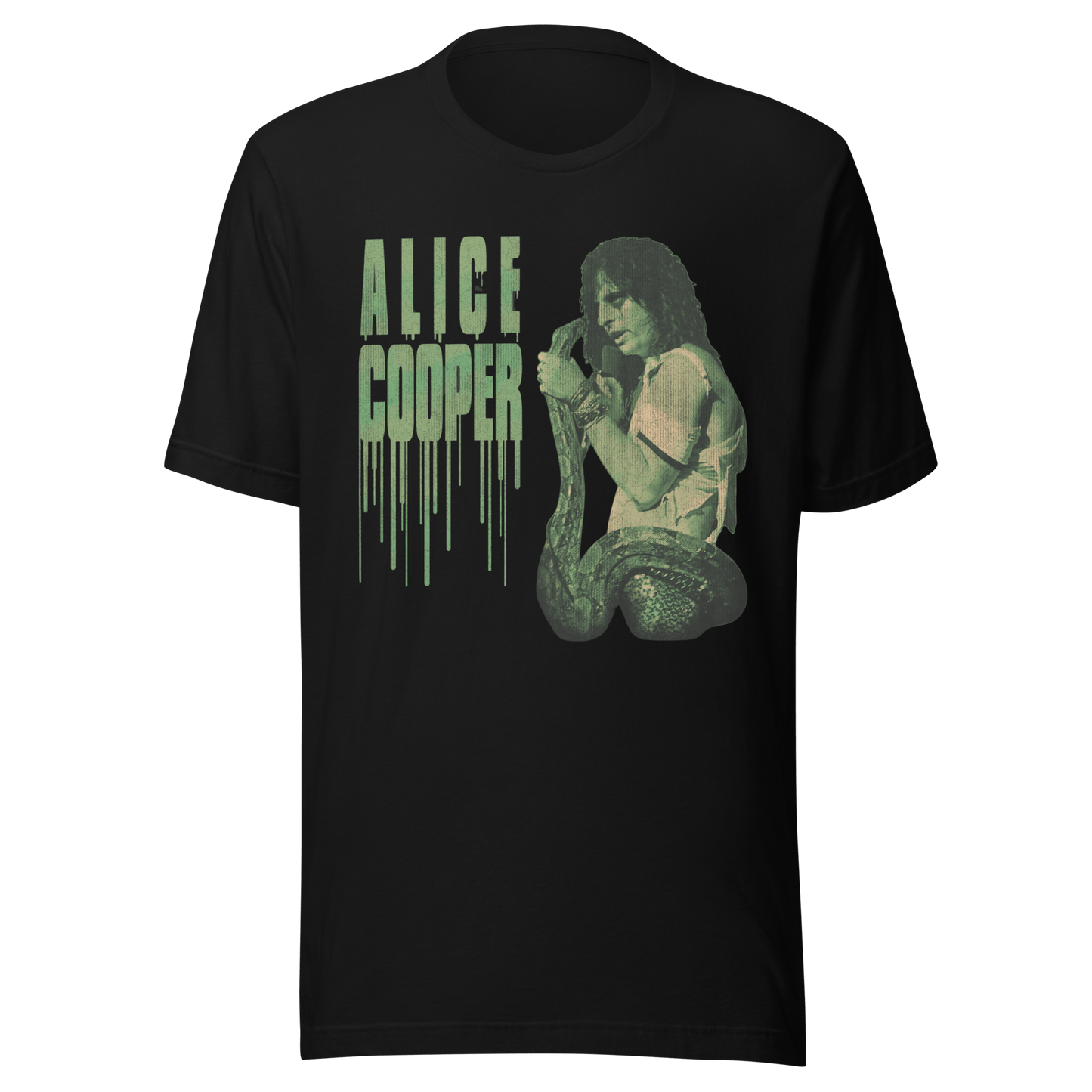 Alice Cooper Alice Cooper - Vintage 1986 Snake Drip Jumbo Print T-Shirt