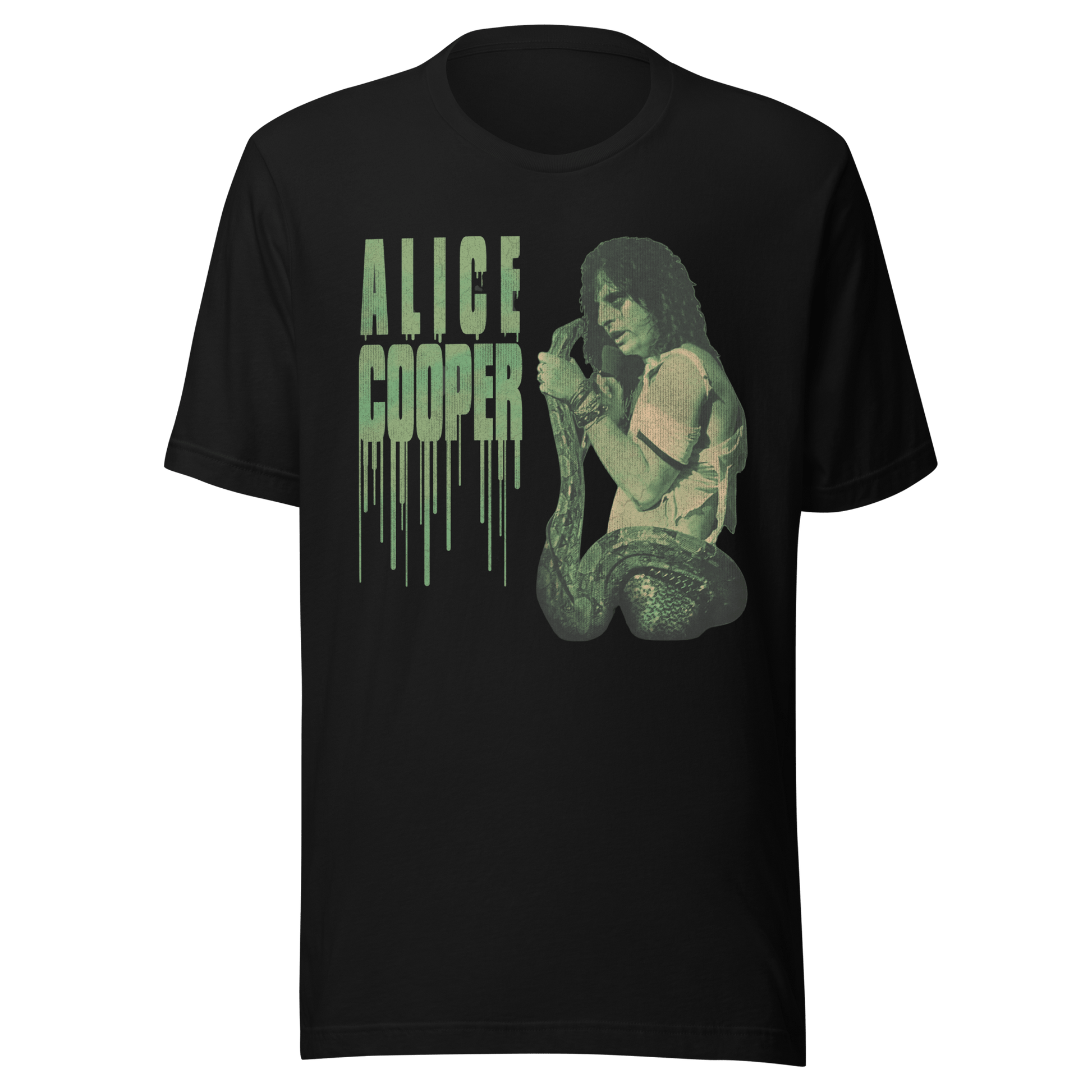 Alice Cooper Alice Cooper - Vintage 1986 Snake Drip Jumbo Print T-Shirt