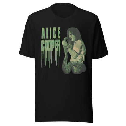 Alice Cooper Alice Cooper - Vintage 1986 Snake Drip Jumbo Print T-Shirt