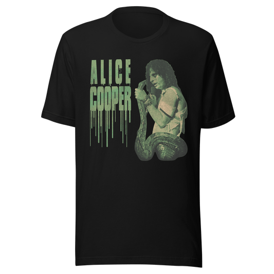 Alice Cooper Alice Cooper - Vintage 1986 Snake Drip Jumbo Print T-Shirt