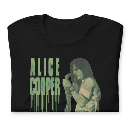 Alice Cooper Alice Cooper - Vintage 1986 Snake Drip Jumbo Print T-Shirt