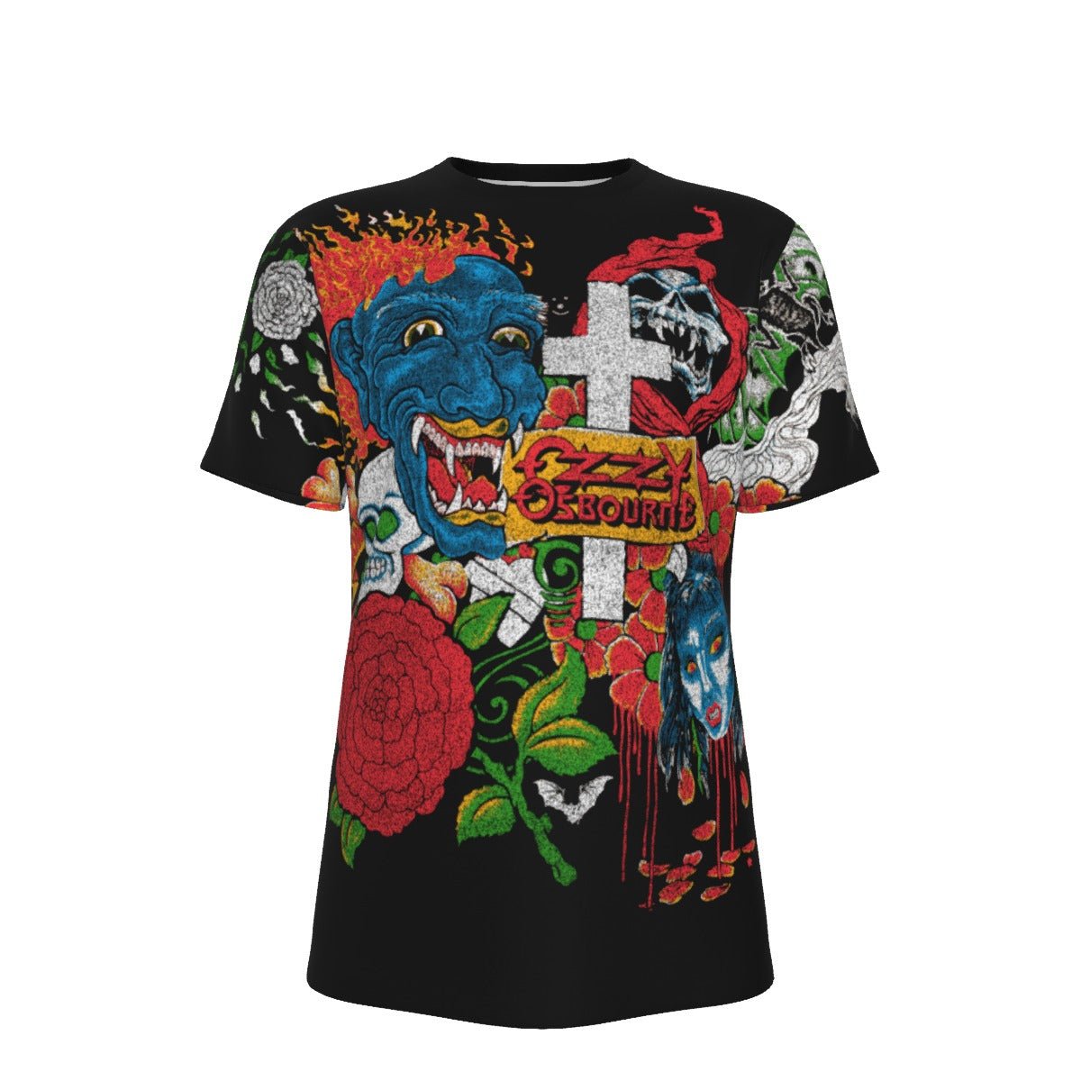 Ozzy Osbourne Ozzy Osbourne - Vintage Vault 1992 Tattoo All Over Print T-Shirt - Cotton