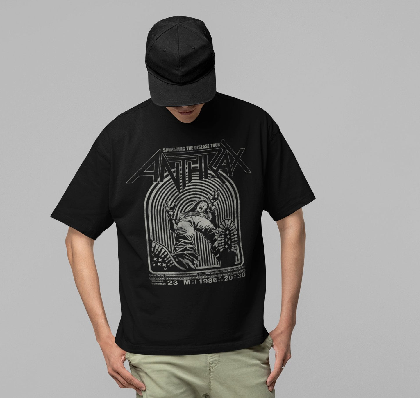 Anthrax Anthrax - 1986 Tour Jumbo Print T-Shirt