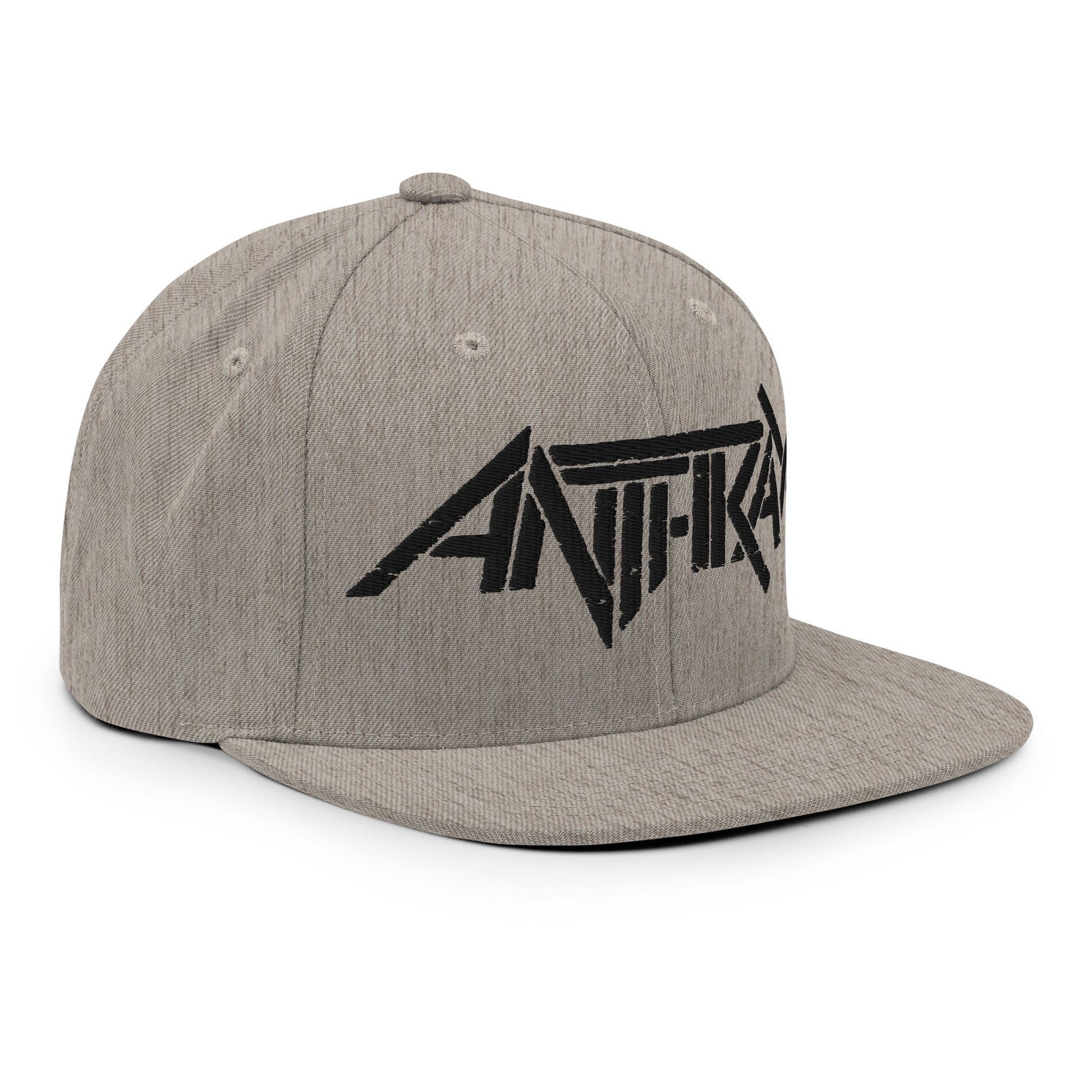 Anthrax Anthrax - Black on Gray Snapback HD Embroidered Hat