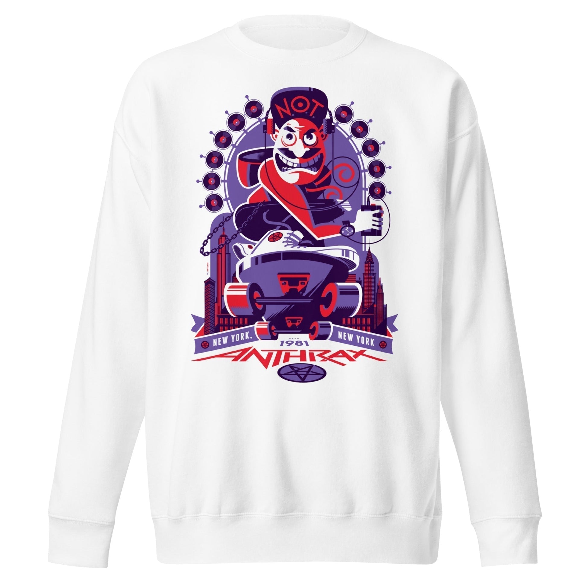 Anthrax Anthrax - New York 81 Jumbo Print Sweatshirt