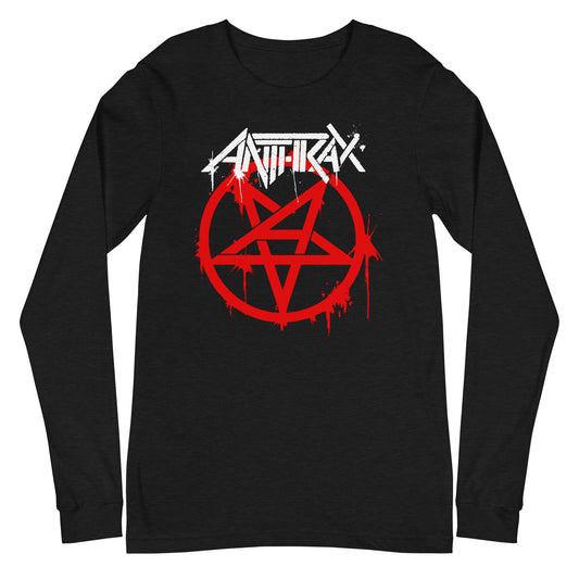 Anthrax Anthrax - Pentagram Logo Long Sleeve T-Shirt