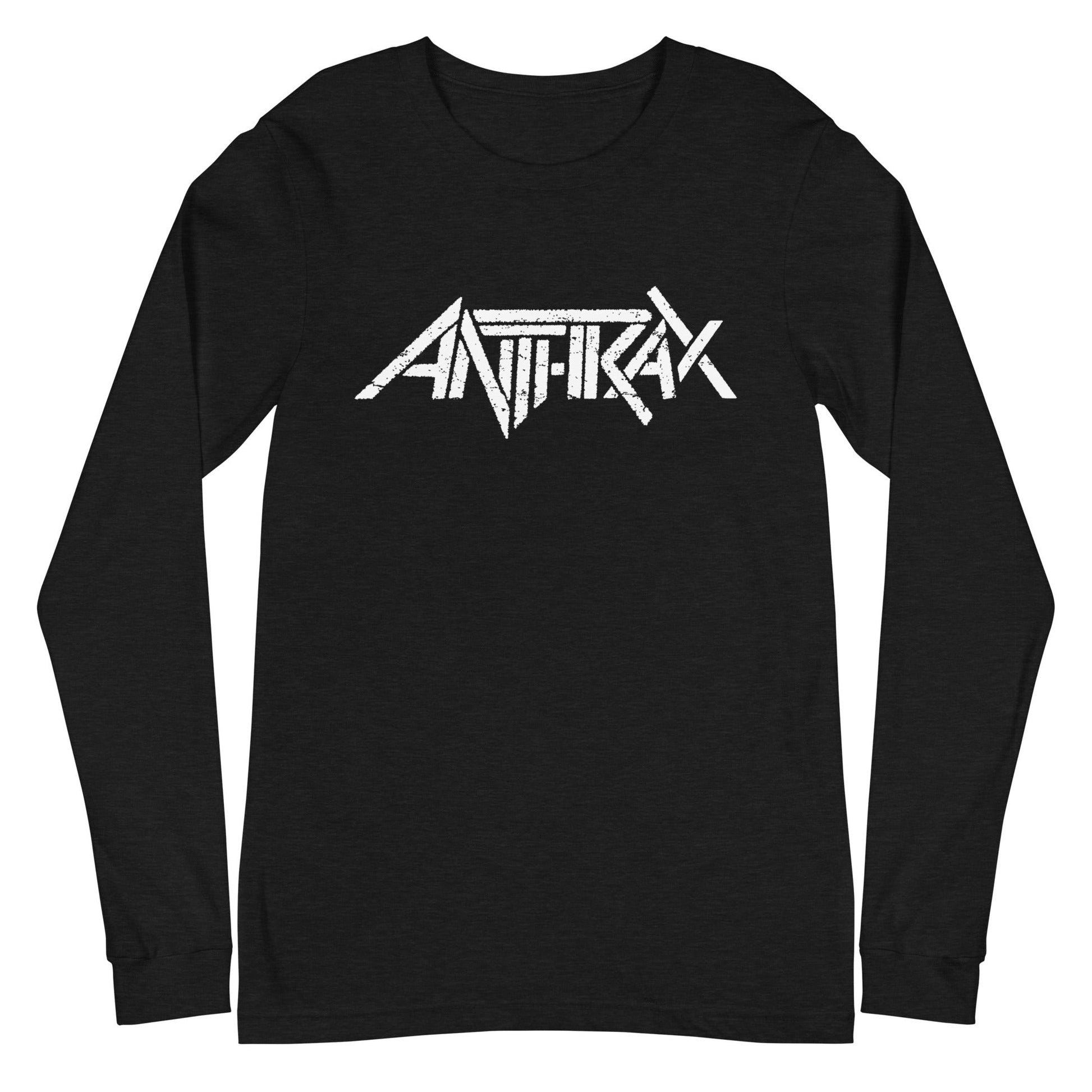 Anthrax Anthrax - White Classic Logo Long Sleeve T-Shirt