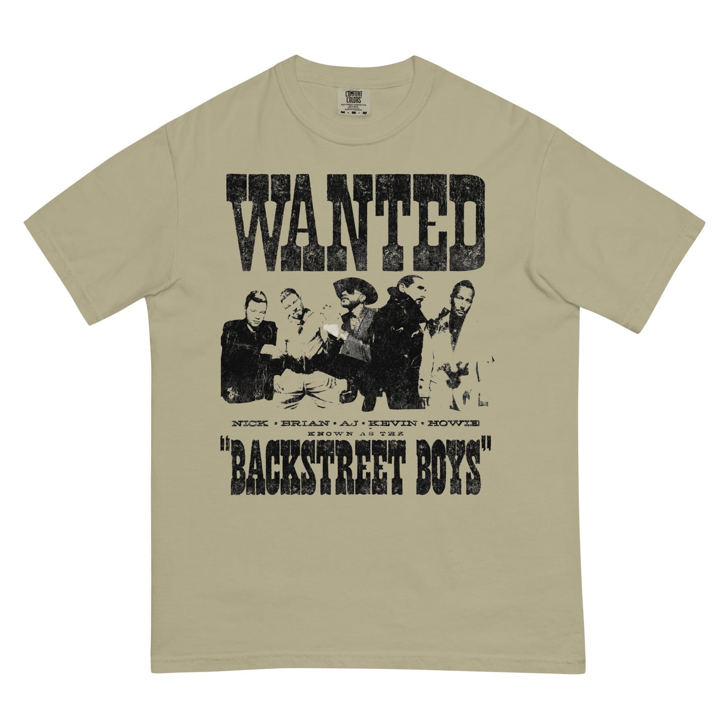 Rockabilia Backstreet Boys - Wanted Mineral Wash T-Shirt