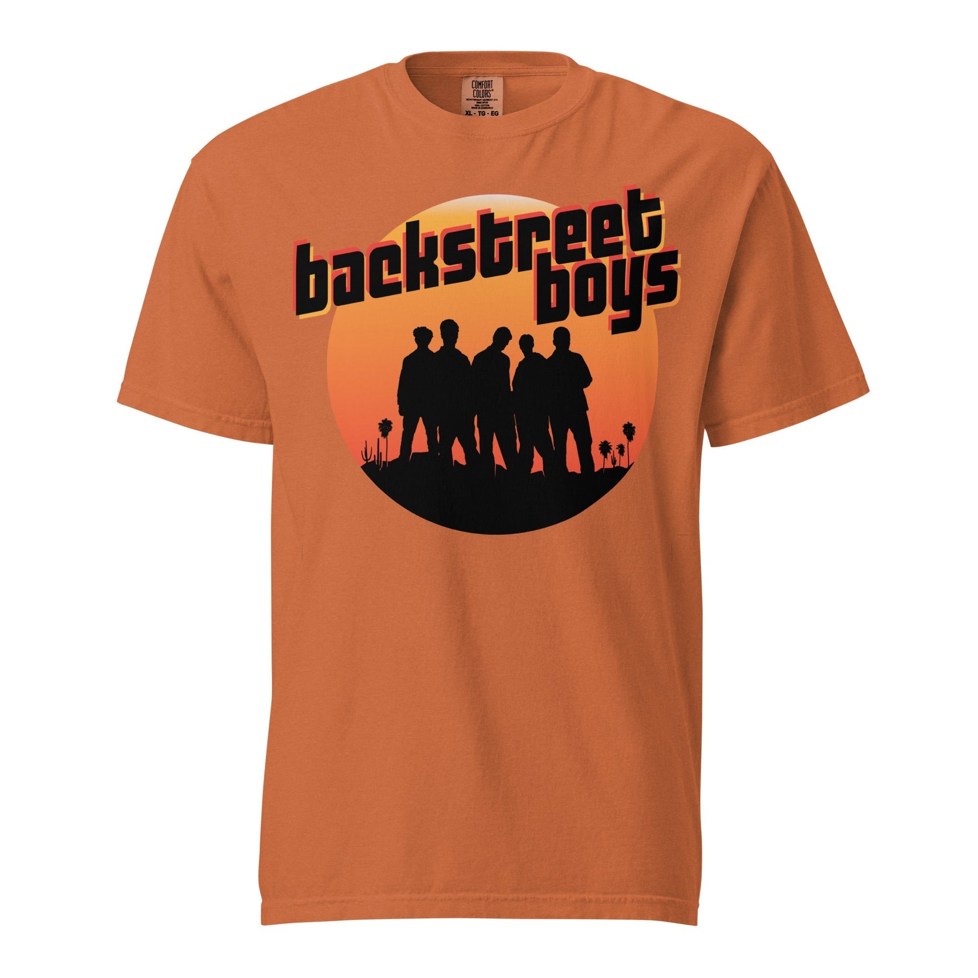 Rockabilia Backstreet Boys - Coachella Sunset Mineral Wash T-Shirt