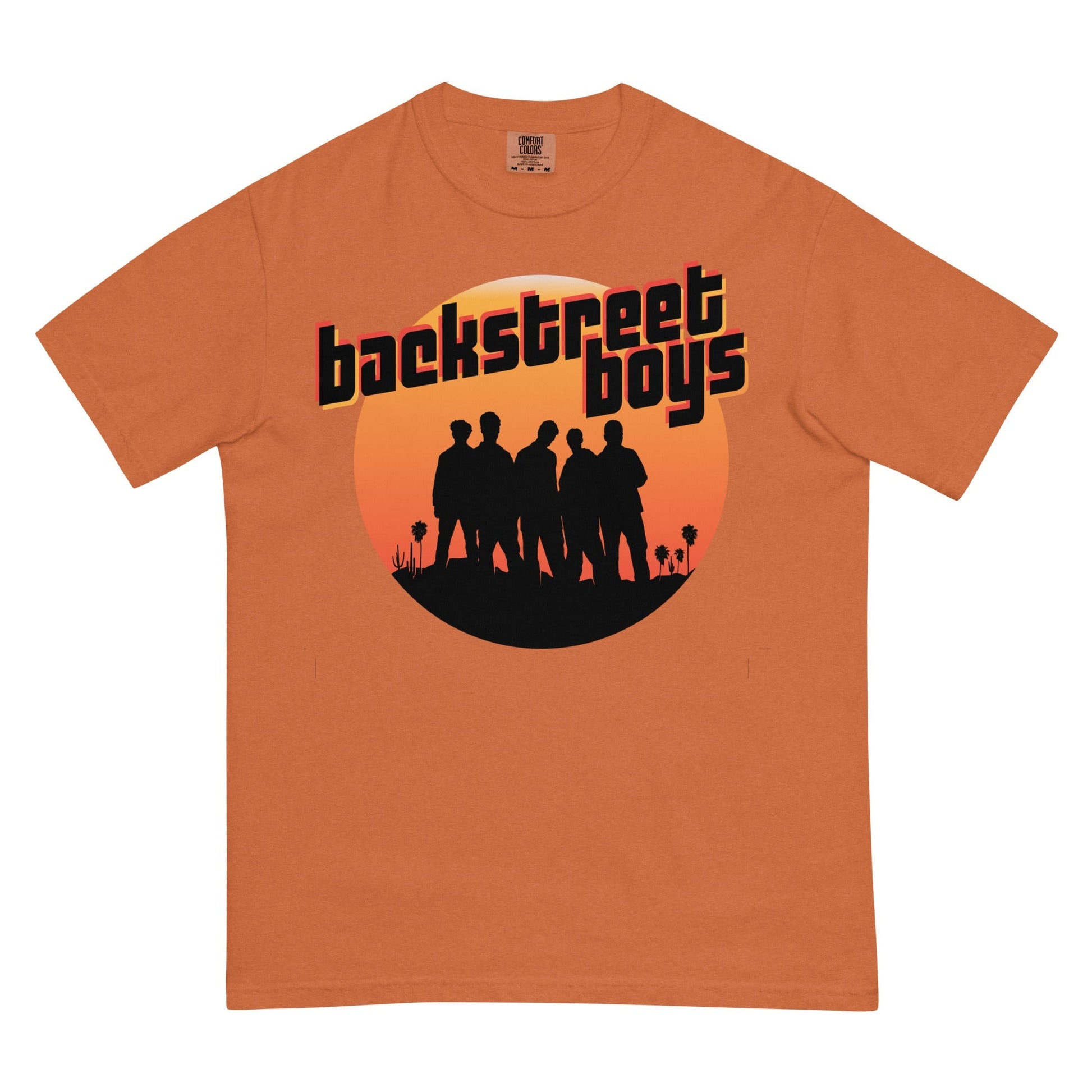 Rockabilia Backstreet Boys - Coachella Sunset Mineral Wash T-Shirt