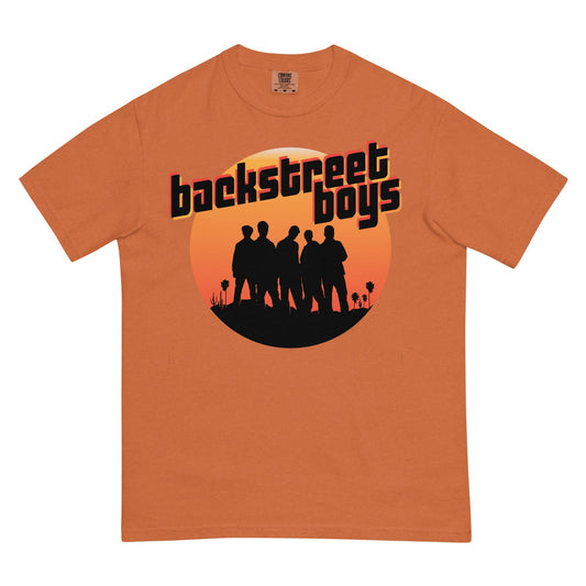 Rockabilia Backstreet Boys - Coachella Sunset Mineral Wash T-Shirt