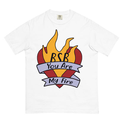 Rockabilia Backstreet Boys - Hand Sketched Fire Mineral Wash T-Shirt