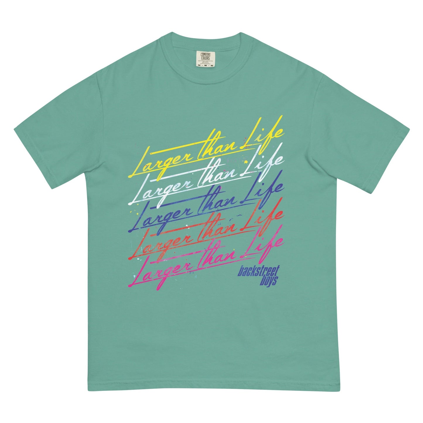 Rockabilia Backstreet Boys - Larger Than Life Mineral Wash T-Shirt