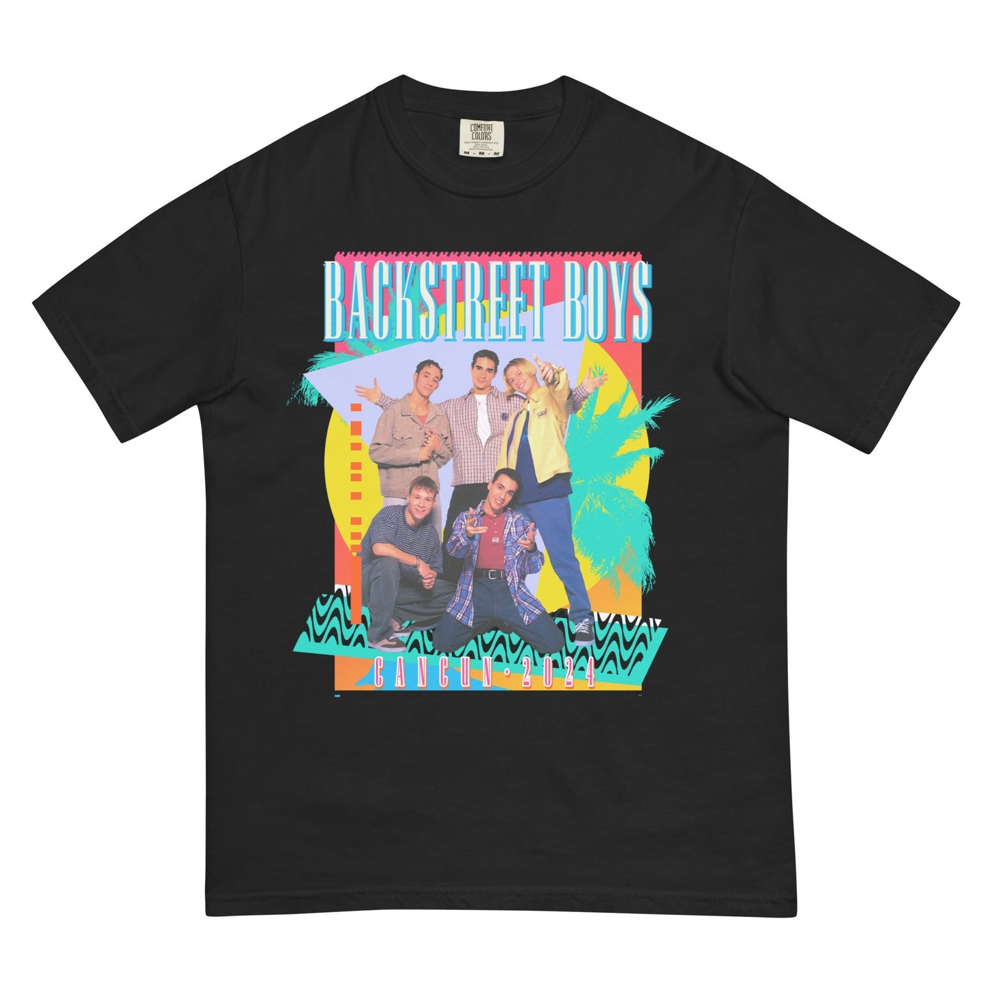 Rockabilia - Backstreet Boys - Cancun 2024 Mineral Wash T-Shirt