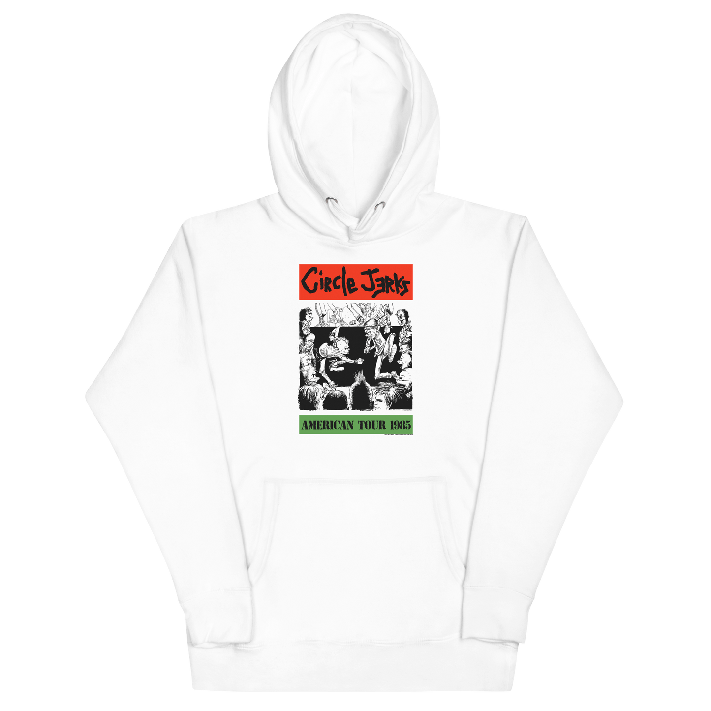 Circle Jerks Circle Jerks - 1985 American Tour Vintage Hoodie