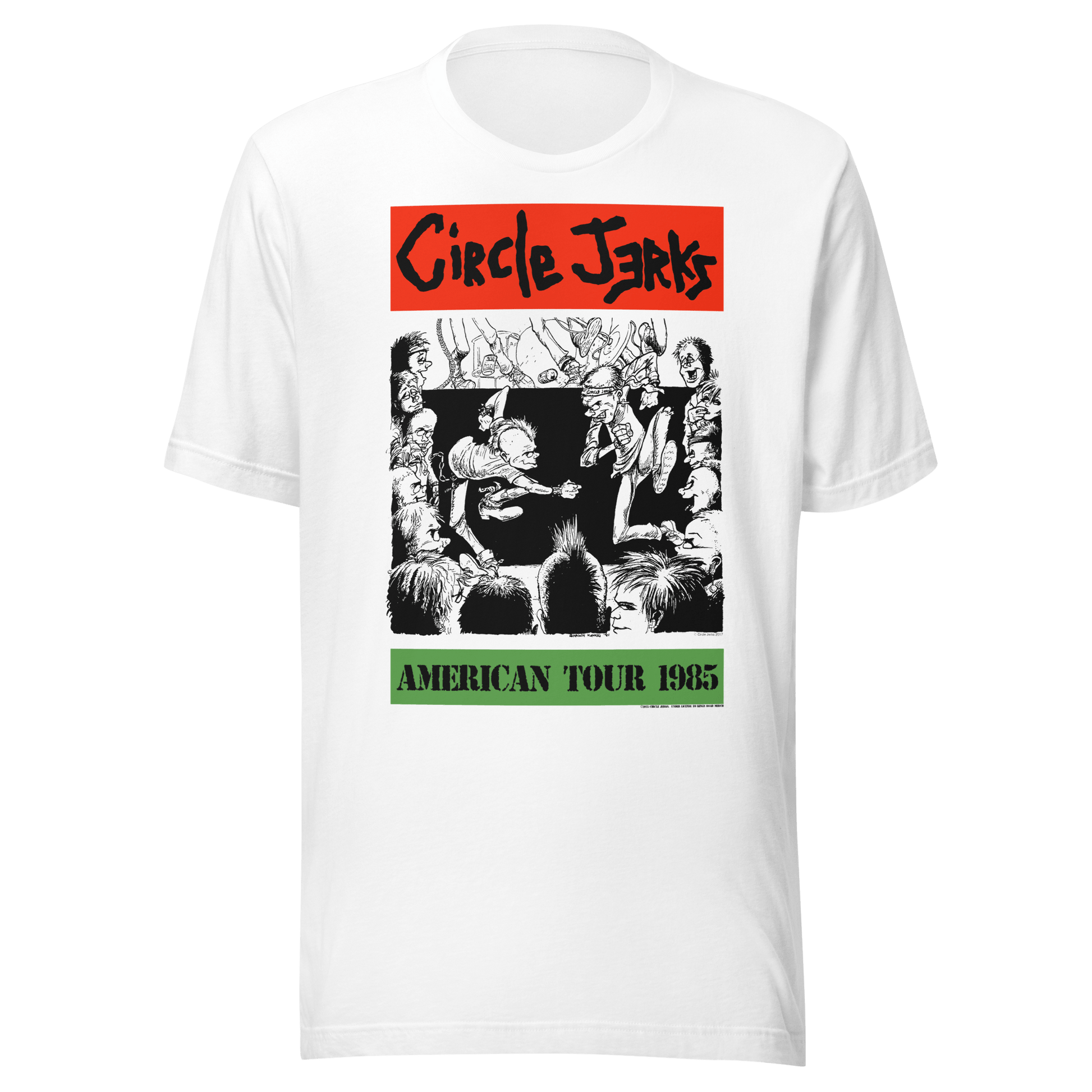 Circle Jerks Circle Jerks - 1985 American Tour Vintage T-Shirt