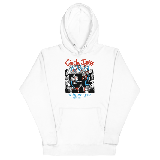 Circle Jerks Circle Jerks - 1986 Wonderful Tour Vintage Hoodie