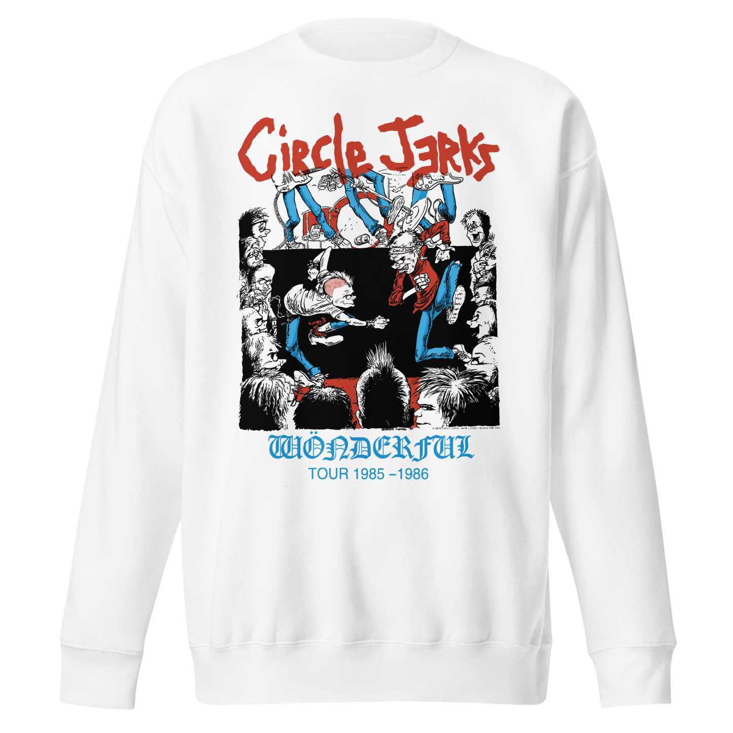 Circle Jerks Circle Jerks - 1986 Wonderful Tour Vintage Sweatshirt