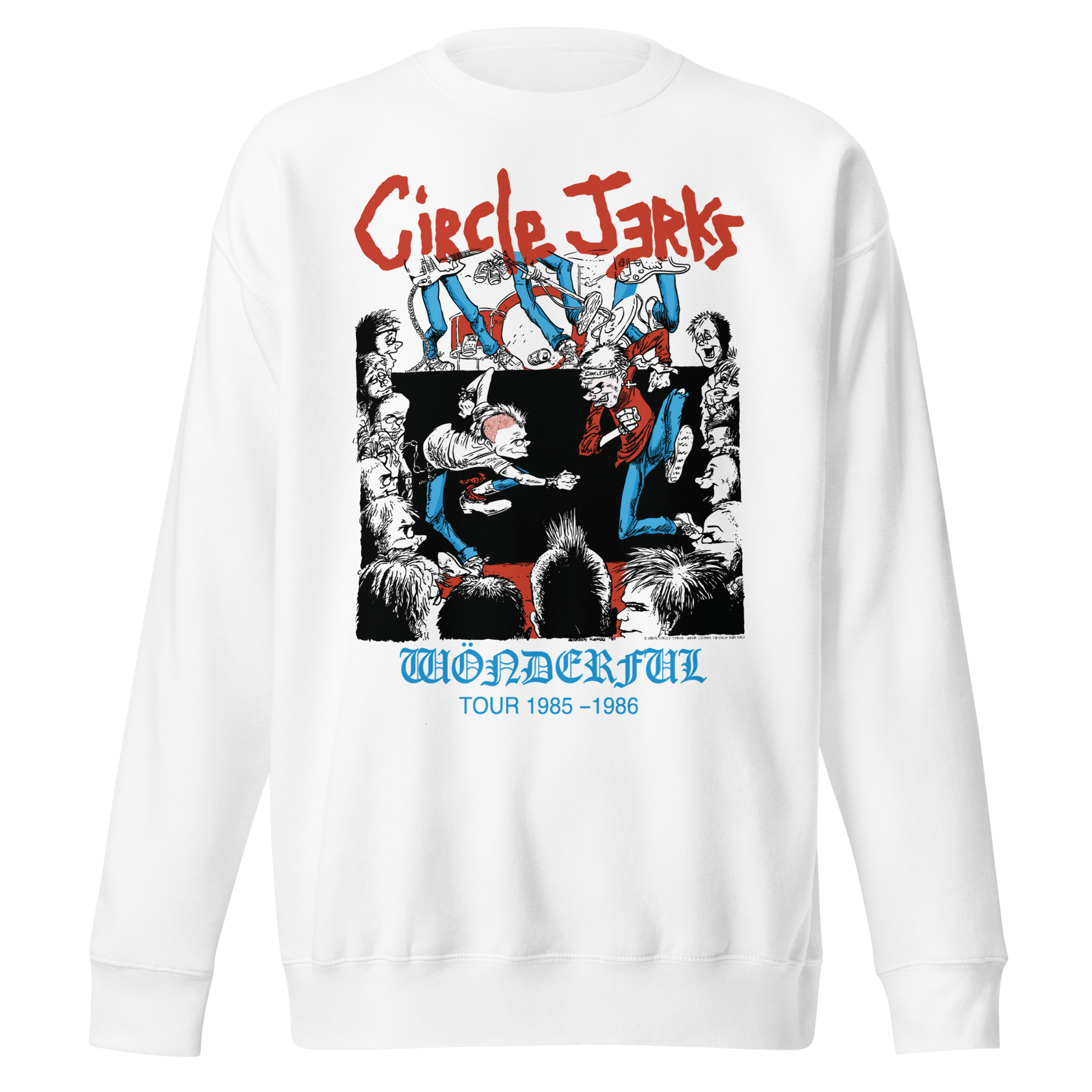 Circle Jerks Circle Jerks - 1986 Wonderful Tour Vintage Sweatshirt