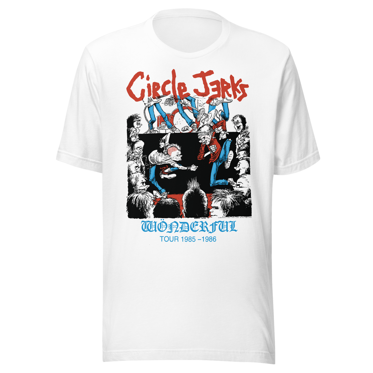 Circle Jerks Circle Jerks - 1986 Wonderful Tour Vintage T-Shirt