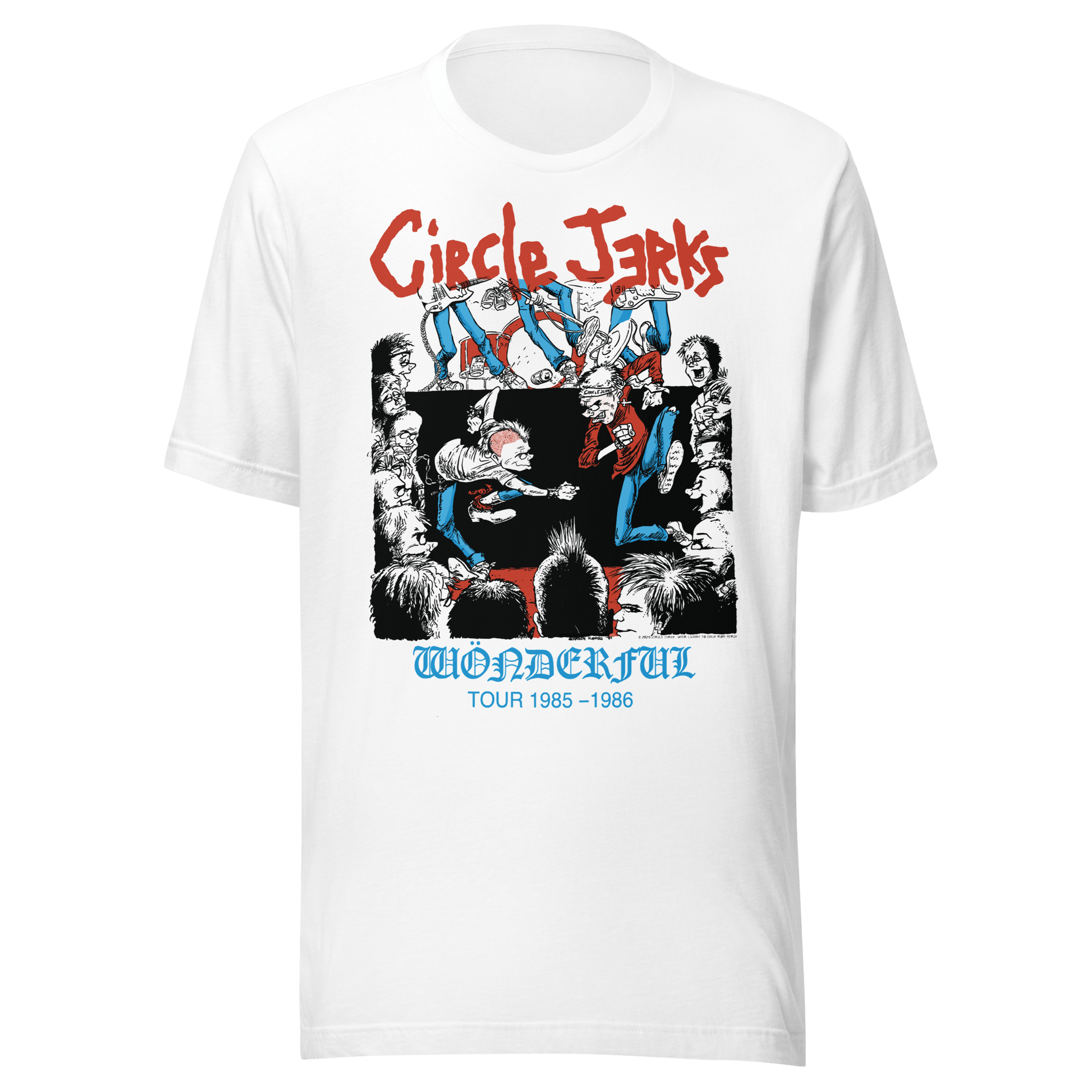 Circle Jerks Circle Jerks - 1986 Wonderful Tour Vintage T-Shirt