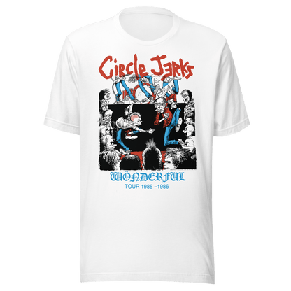 Circle Jerks Circle Jerks - 1986 Wonderful Tour Vintage T-Shirt