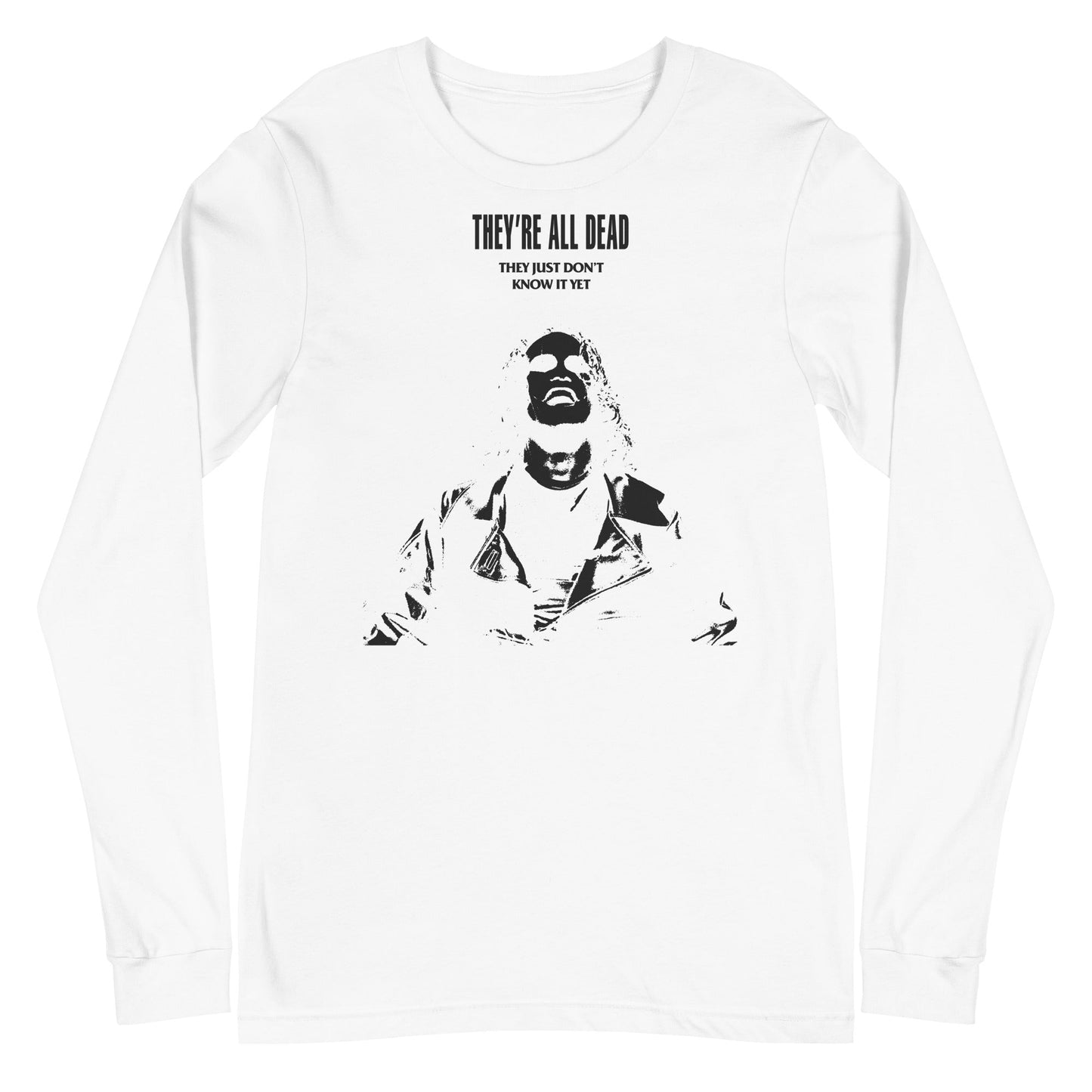 The Crow The Crow - Black Outline Long Sleeve T-Shirt