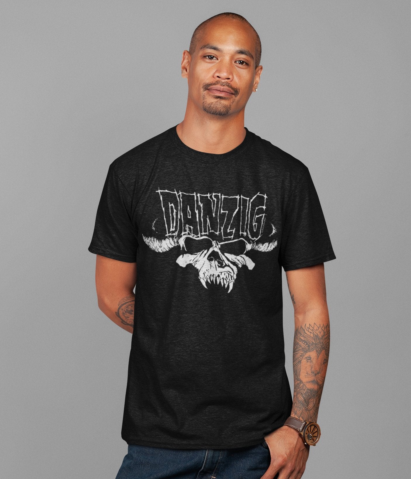 Danzig Danzig - Logo Skull Jumbo Print T-Shirt