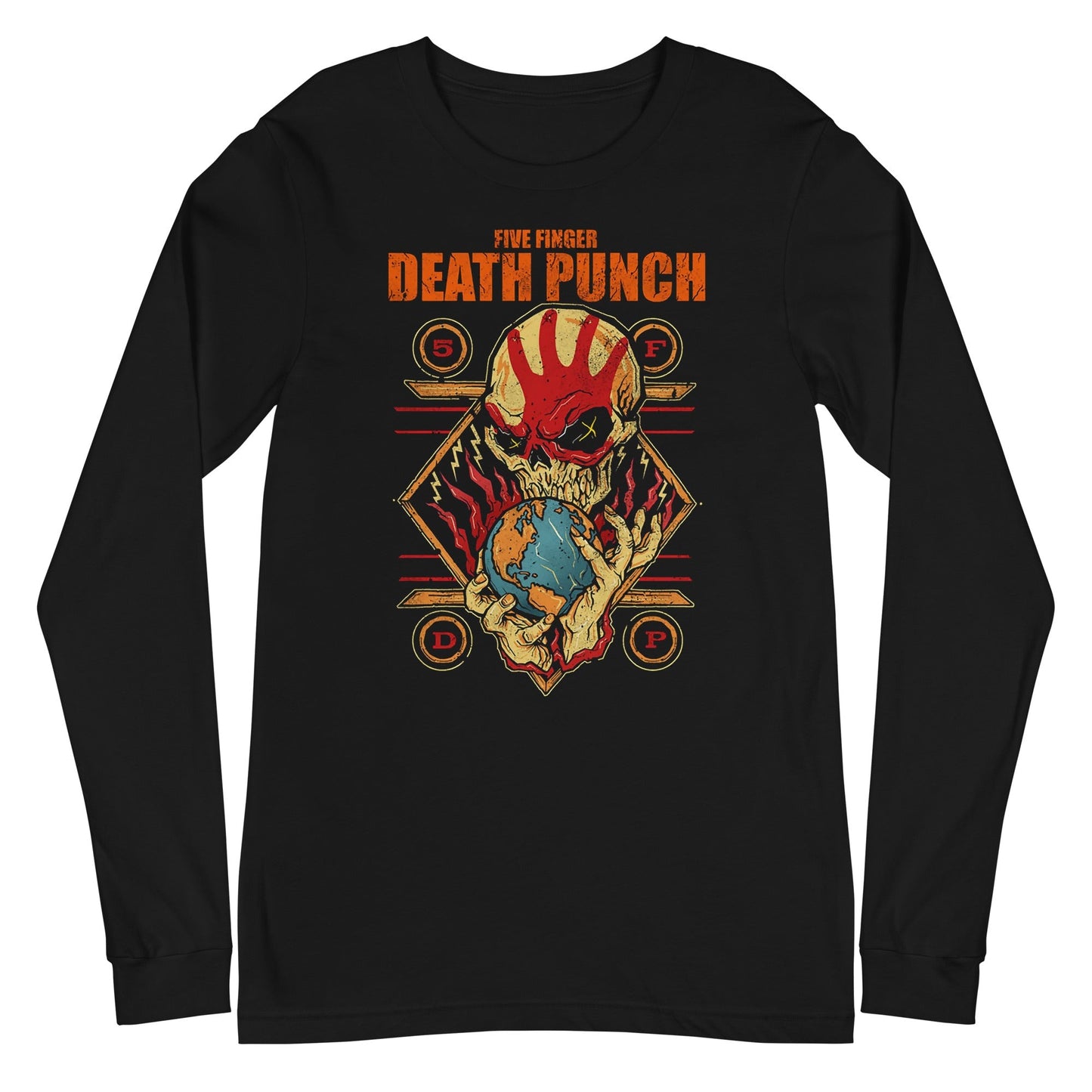 Five Finger Death Punch Five Finger Death Punch - Hand Skull Logo Long Sleeve T-Shirt