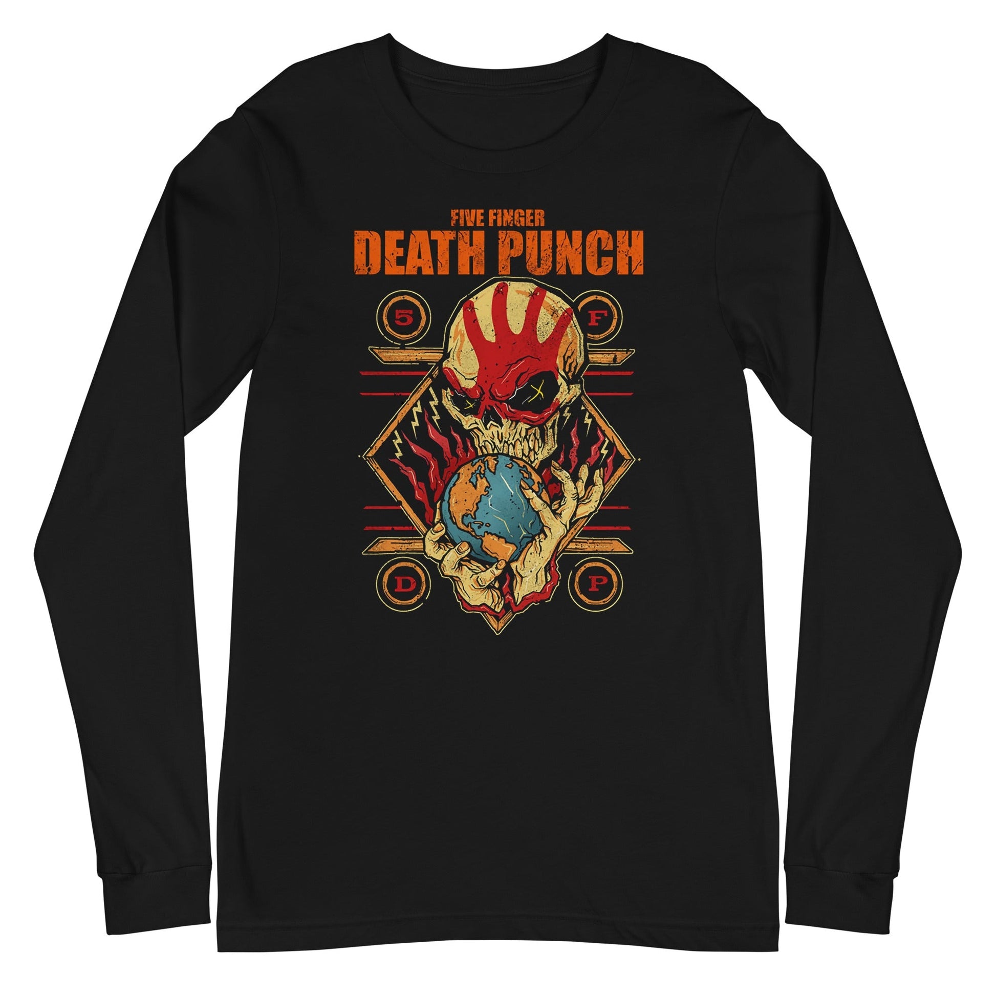 Five Finger Death Punch Five Finger Death Punch - Hand Skull Logo Long Sleeve T-Shirt