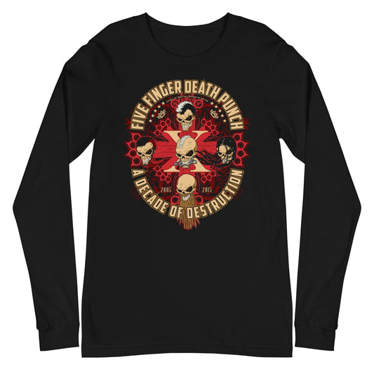 Five Finger Death Punch Five Finger Death Punch - Decade of Destruction Long Sleeve T-Shirt