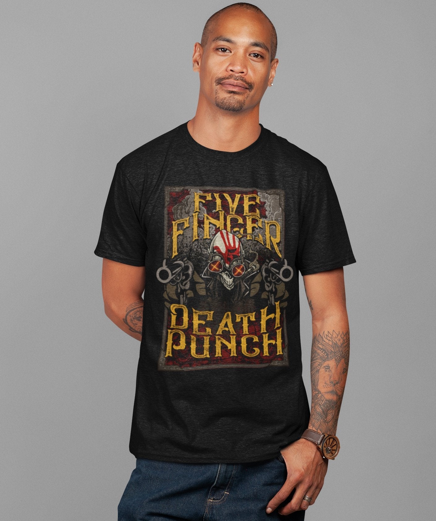 Five Finger Death Punch Five Finger Death Punch - Barrels Jumbo Print T-Shirt