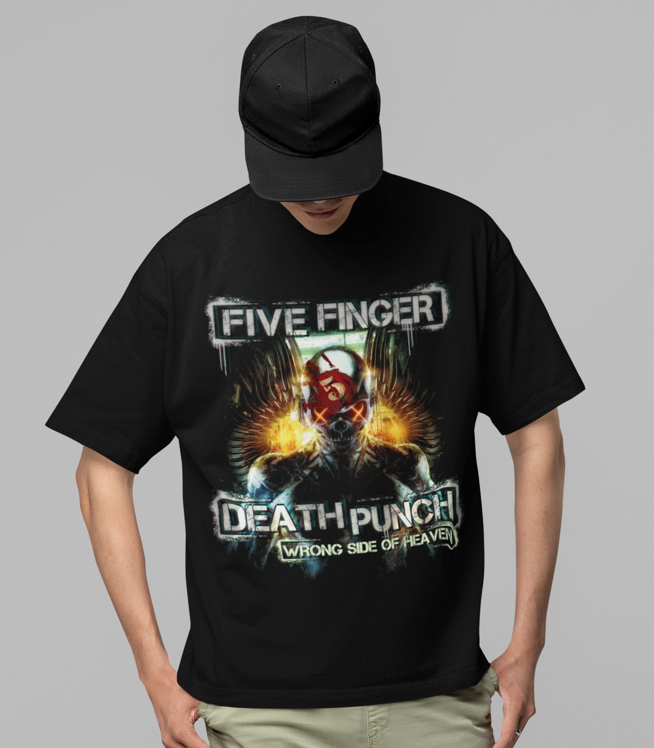 Five Finger Death Punch Five Finger Death Punch - Bot Heaven Jumbo Print T-Shirt