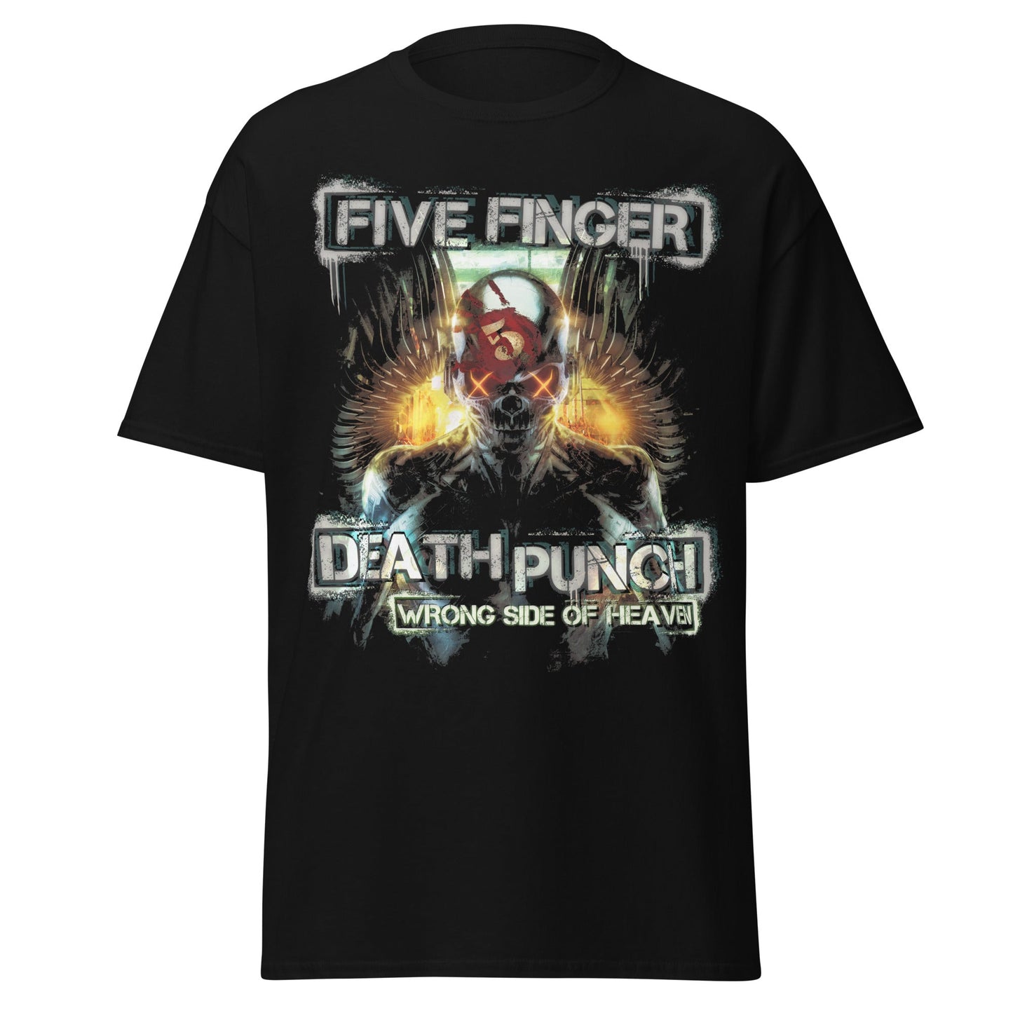 Five Finger Death Punch Five Finger Death Punch - Bot Heaven Jumbo Print T-Shirt