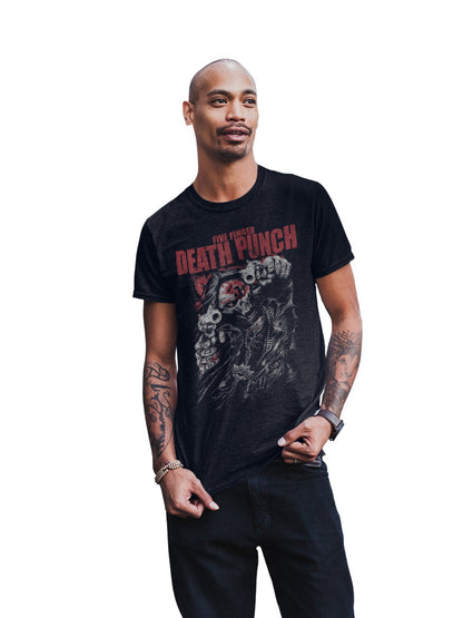 Five Finger Death Punch Five Finger Death Punch - Both Barrels Jumbo Print T-Shirt