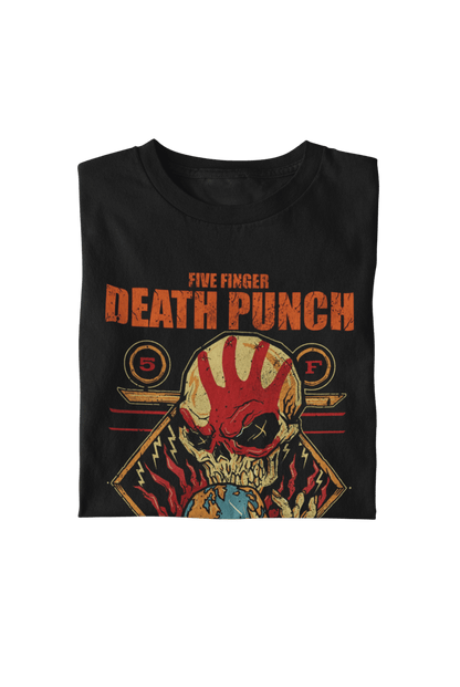 Five Finger Death Punch Five Finger Death Punch - Hand Skull Logo T-Shirt