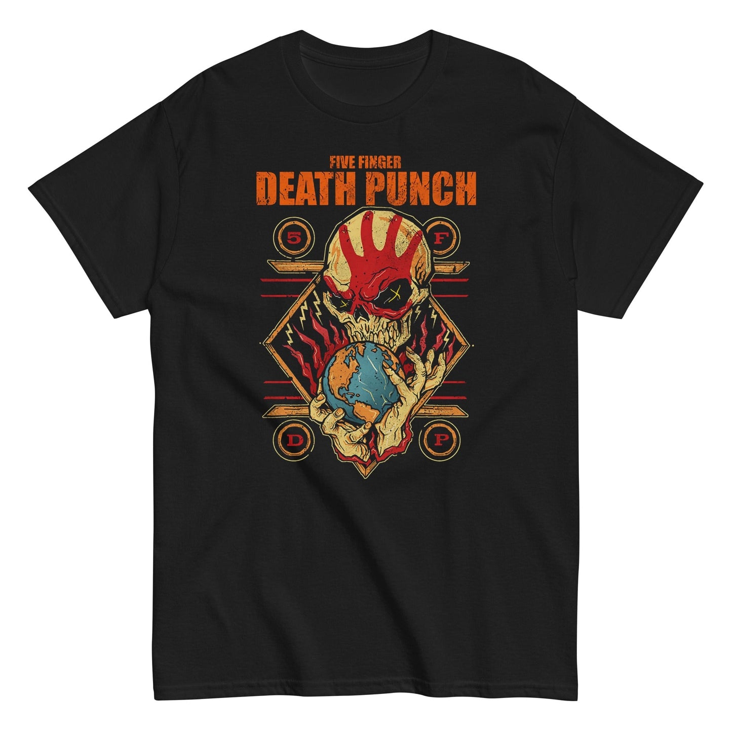 Five Finger Death Punch Five Finger Death Punch - Hand Skull Logo T-Shirt