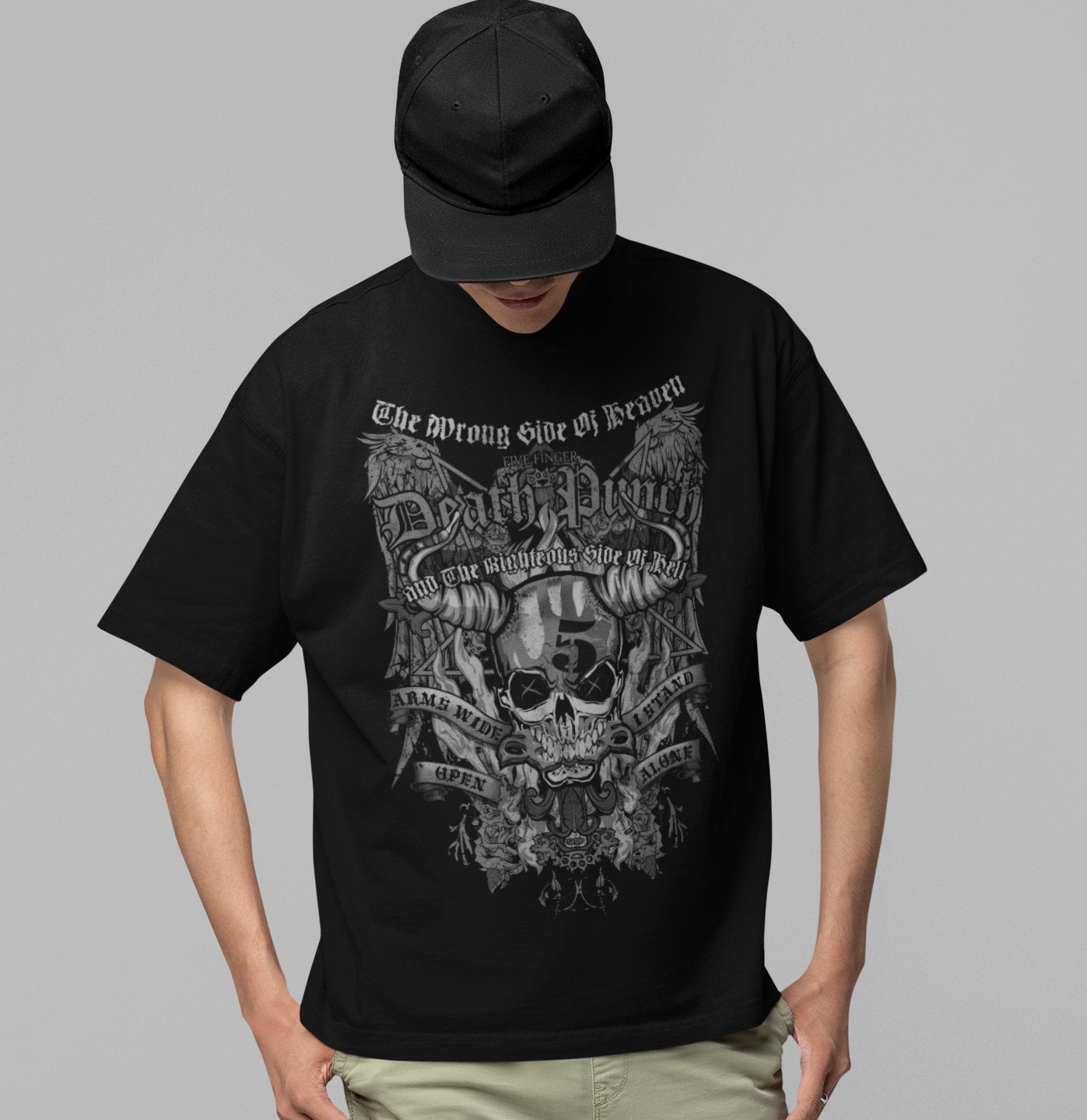 Five Finger Death Punch Five Finger Death Punch - Righteous Side of Evil Jumbo Print T-Shirt