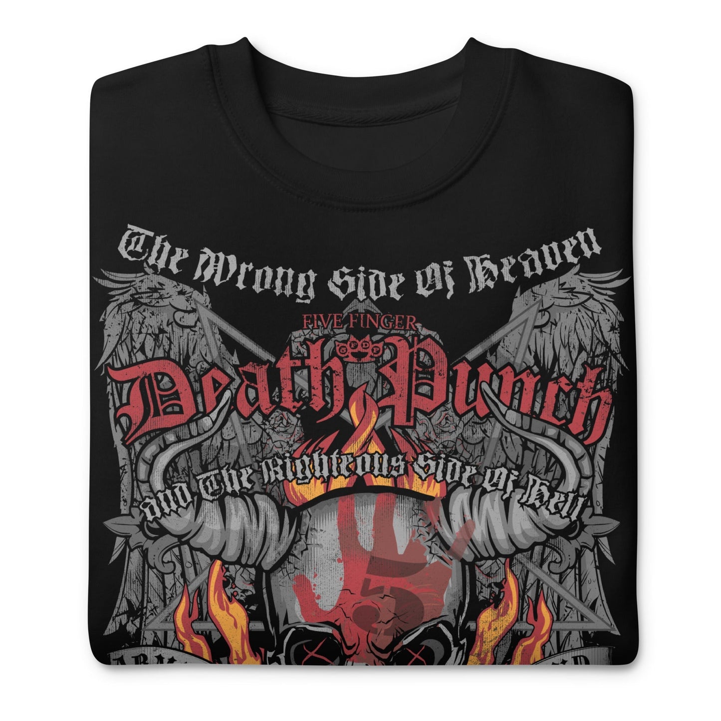 Five Finger Death Punch Five Finger Death Punch - Wrong or Righteous Jumbo Print Sweatshirt