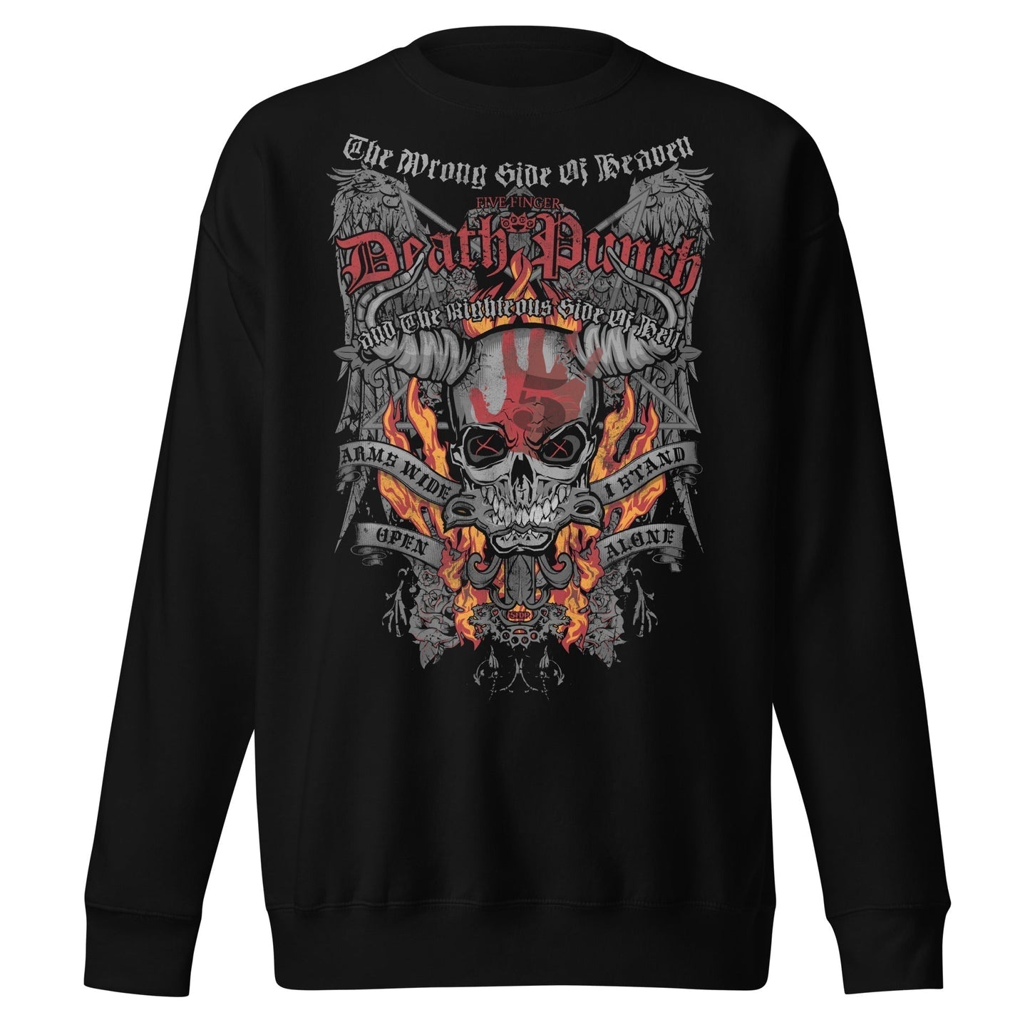 Five Finger Death Punch Five Finger Death Punch - Wrong or Righteous Jumbo Print Sweatshirt