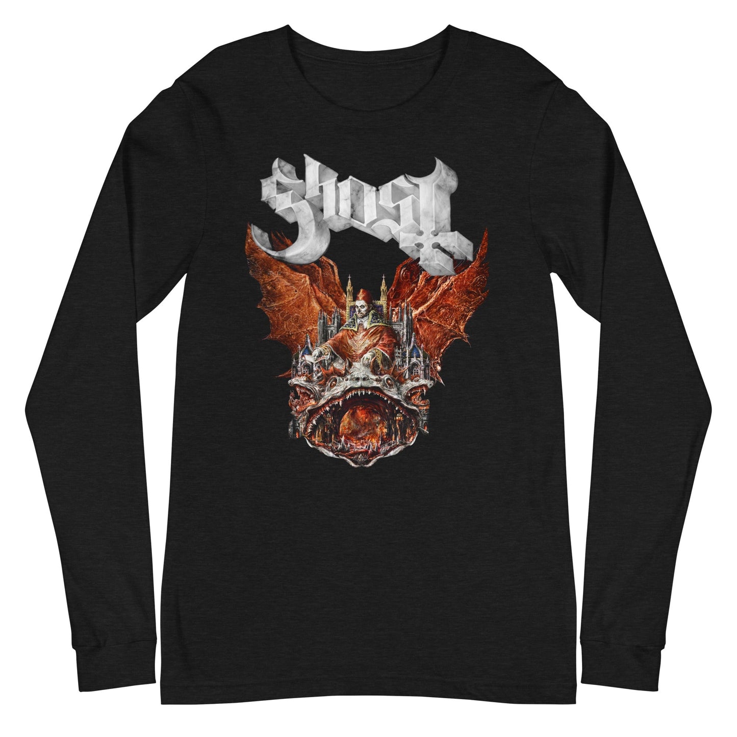 Ghost Ghost - Gilded Logo Long Sleeve T-Shirt