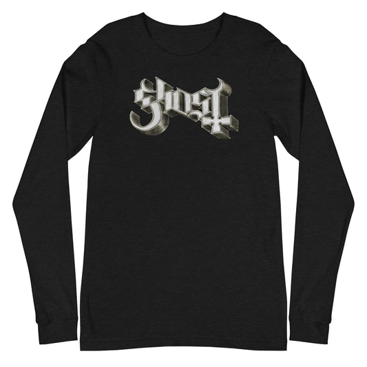 Ghost Ghost - Sliver Logo Long Sleeve T-Shirt