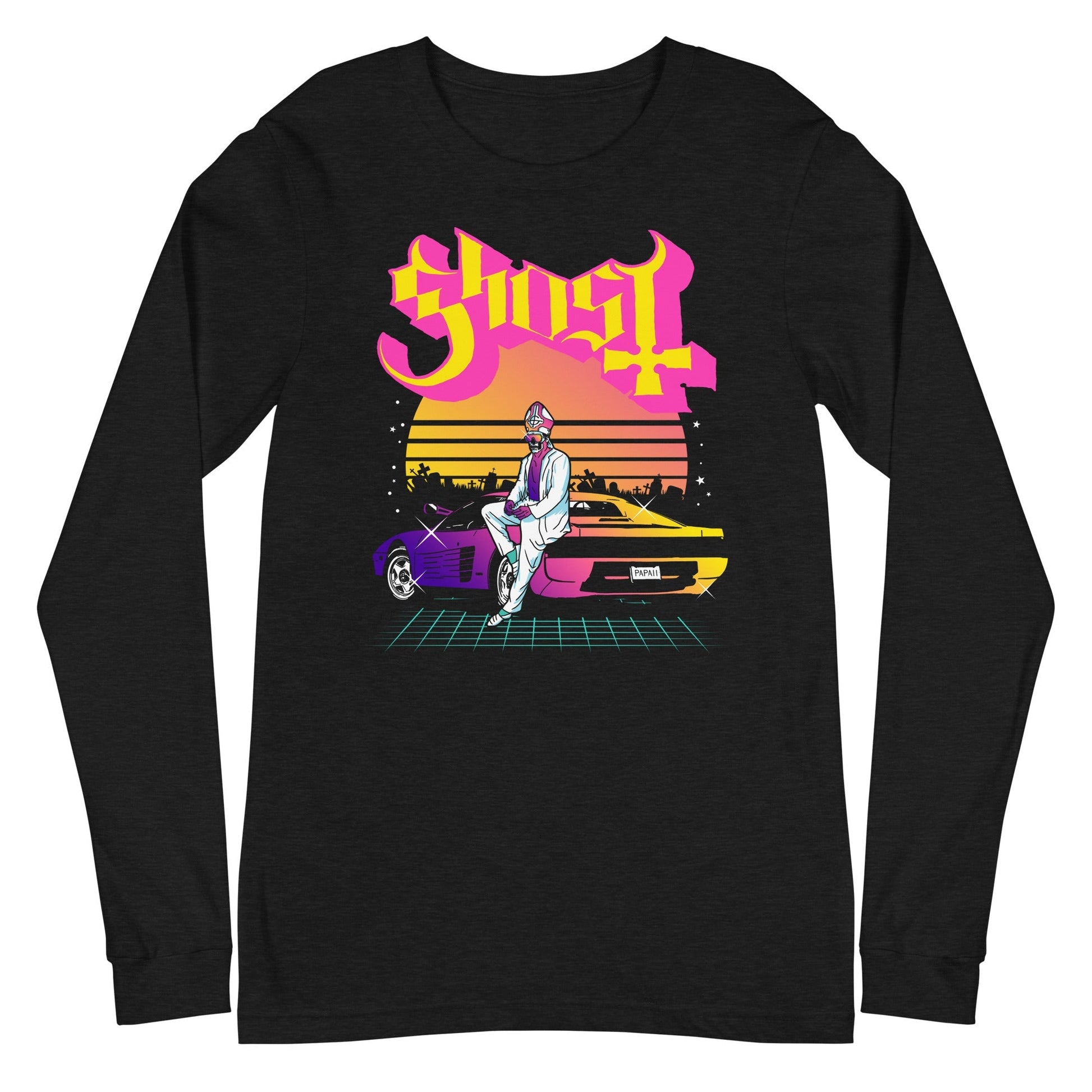 Ghost Ghost - Sunset Car Long Sleeve T-Shirt