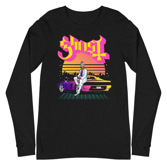 Ghost Ghost - Sunset Car Long Sleeve T-Shirt