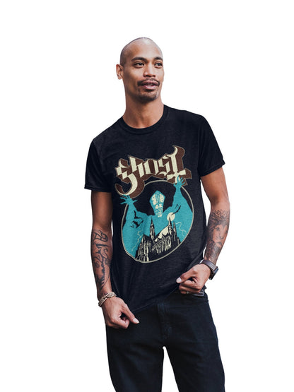 Ghost Ghost - Castle Jumbo Print T-Shirt