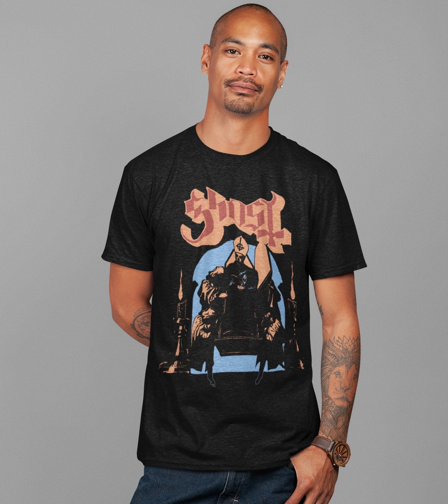 Ghost Ghost - Darkness Jumbo Print T-Shirt